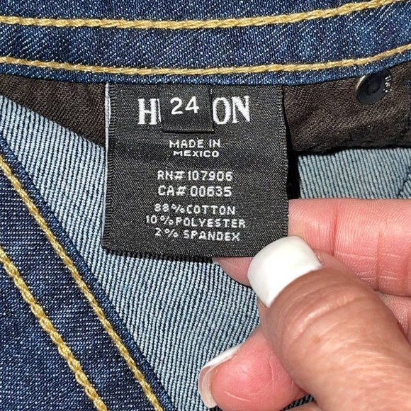 Hudson Mid Rise Signature Blue Denim Boot Cut Jeans Size 24 - Picture 11 of 16
